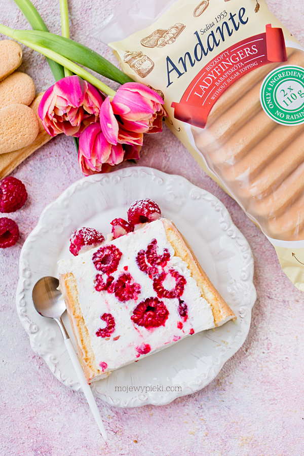 Raspberry yoghurt terrine