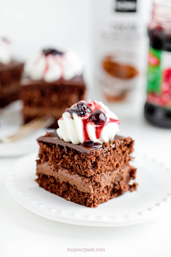 Chocolate cake squares