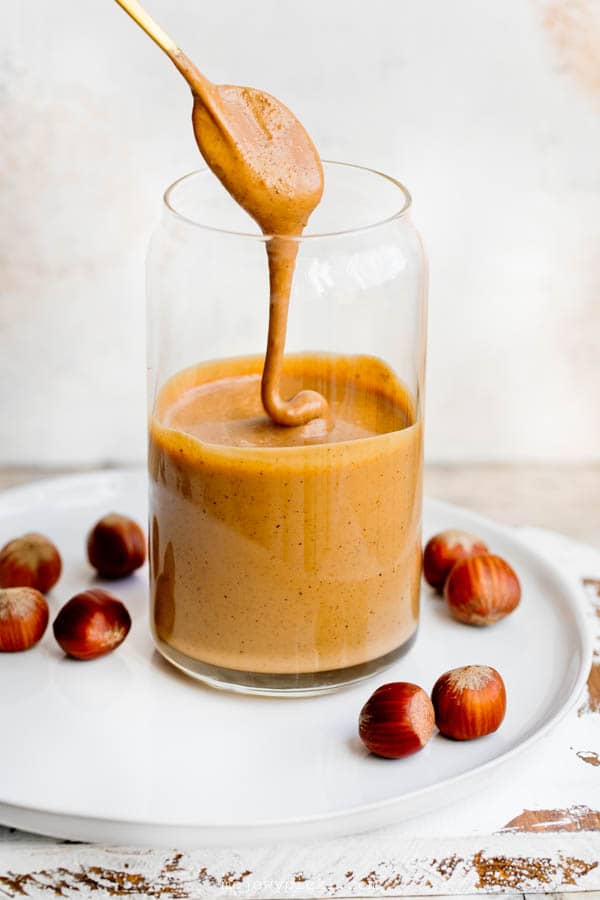 Homemade hazelnut cream