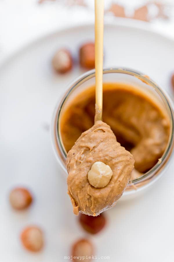 Homemade hazelnut cream