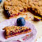 Plum crumble cake with oats