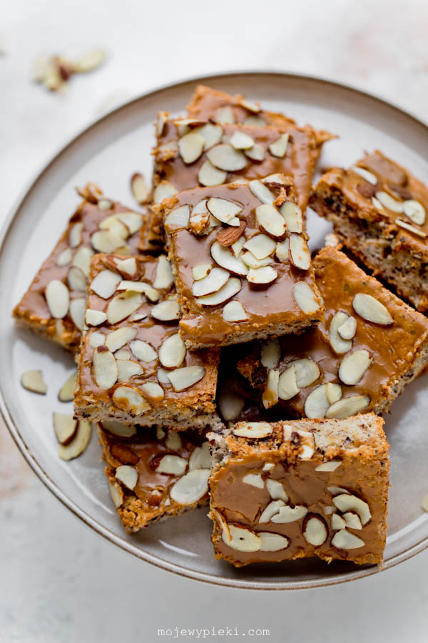 Bosnian mazurek with hazelnuts, almonds and chocolate