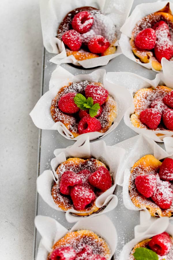Mini Basque cheesecakes