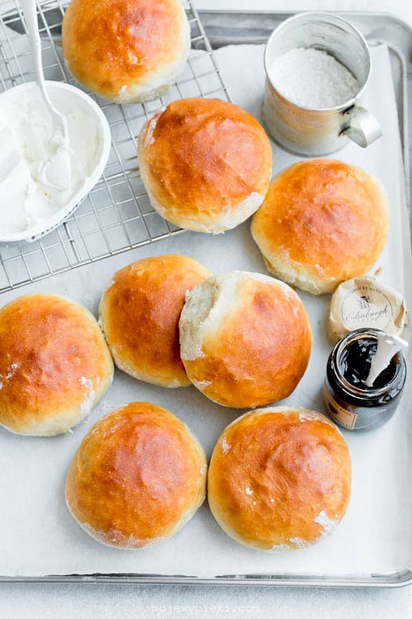 Soft cream cheese rolls