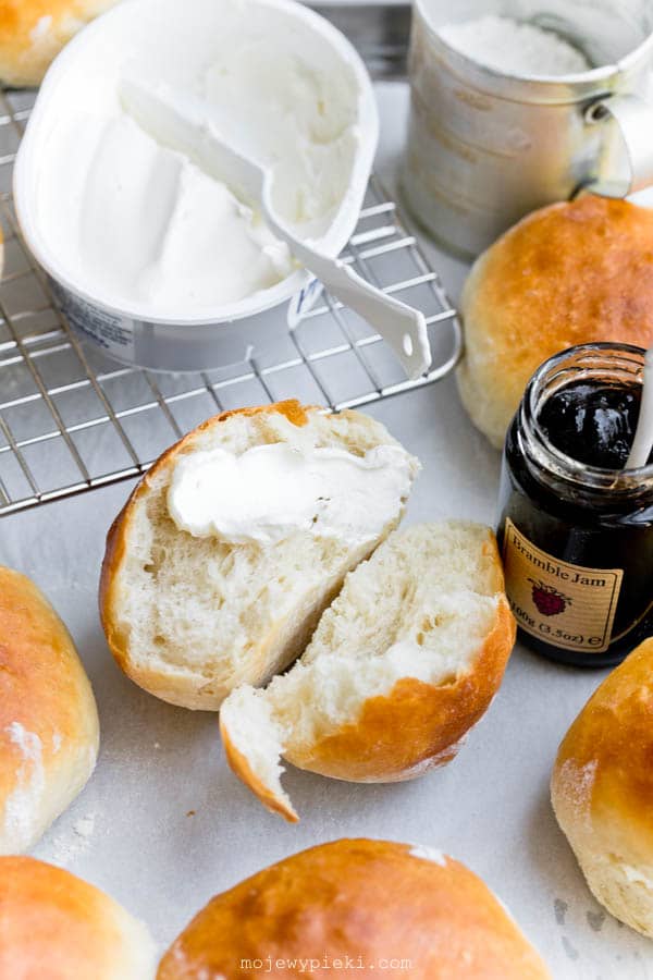 Soft cream cheese rolls