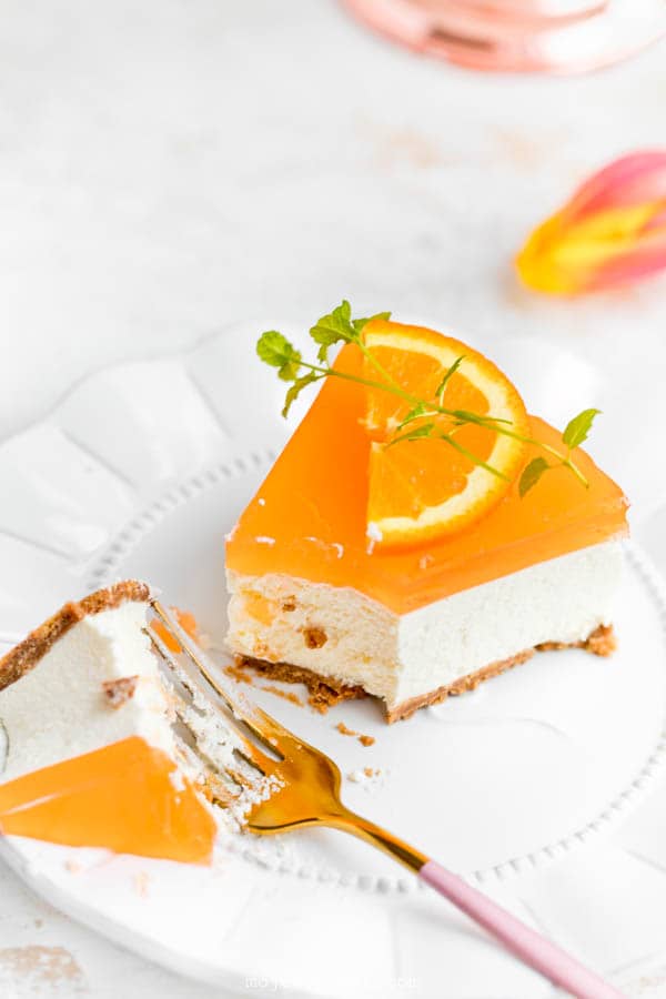 Aperol spritz cheesecake