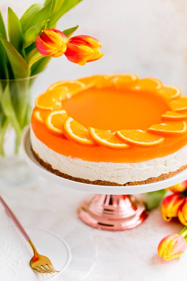 Aperol spritz cheesecake