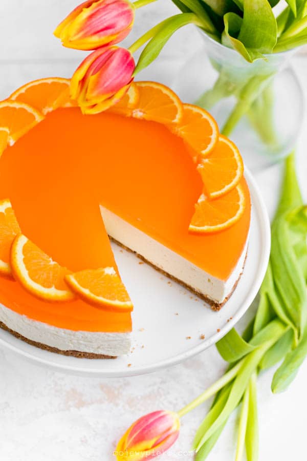 Aperol spritz cheesecake