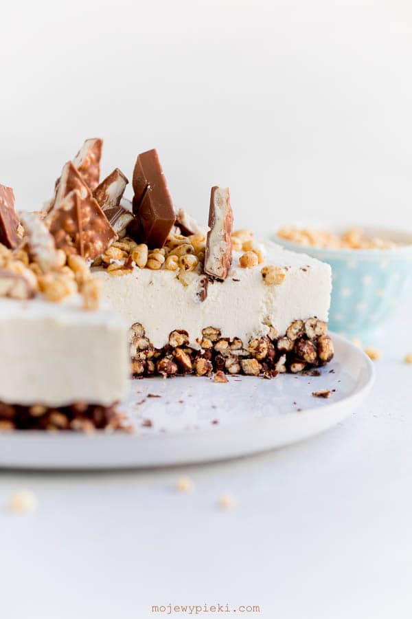 Kinder Country no-bake cheesecake
