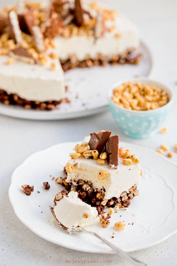 Kinder Country no-bake cheesecake