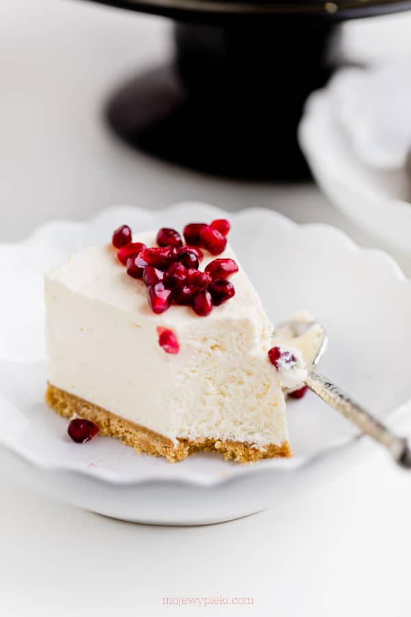No-bake white chocolate cheesecake