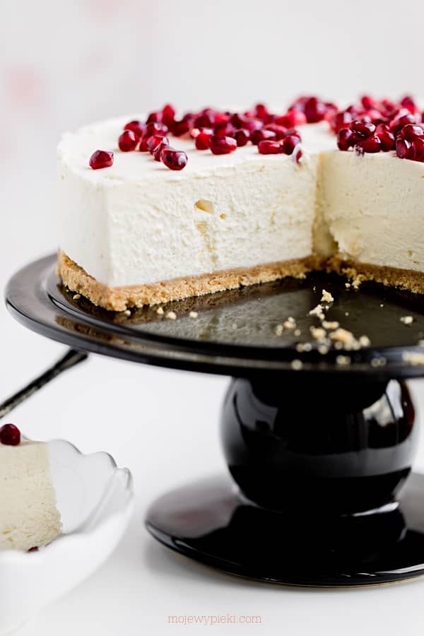 No-bake white chocolate cheesecake