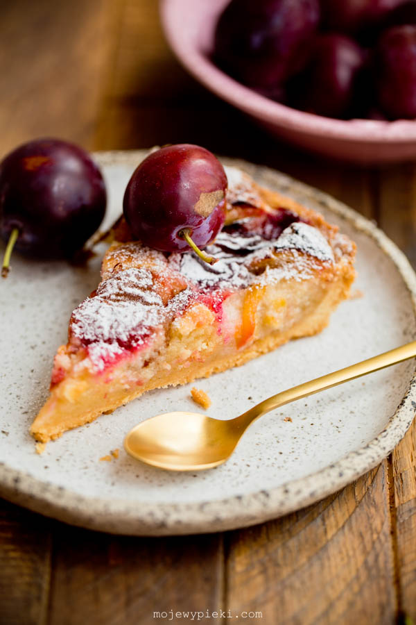 Almond plum tart