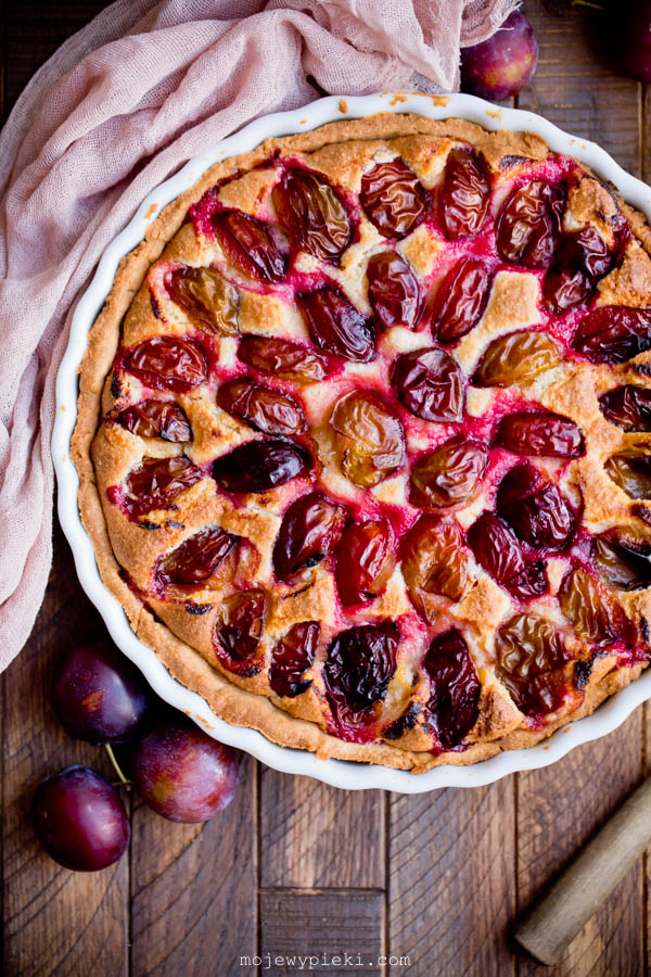 Almond plum tart