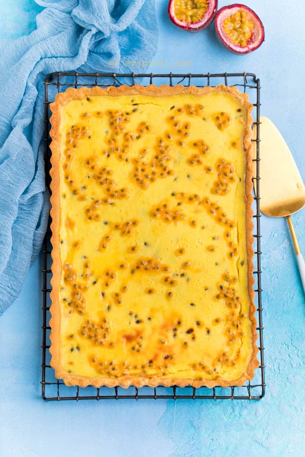 Passion fruit tart