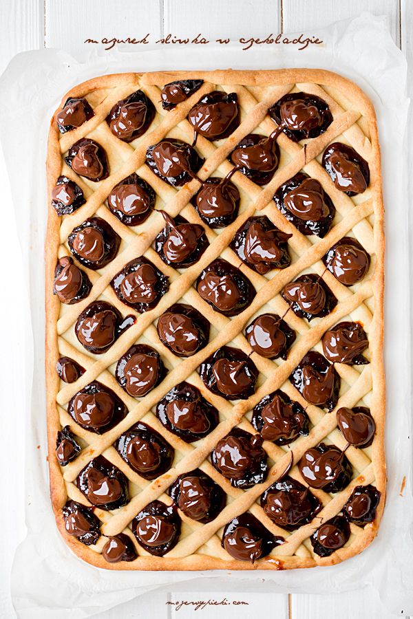 Chocolate Plum mazurek