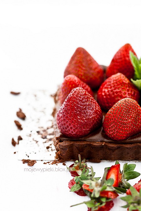 Strawberry Forest chocolate tart