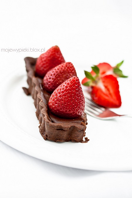 Strawberry Forest chocolate tart