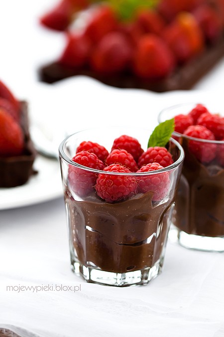 Strawberry Forest chocolate tart