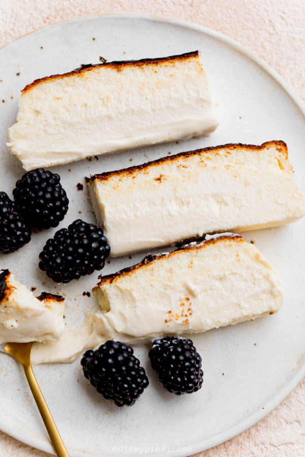 Air fryer Basque cheesecake