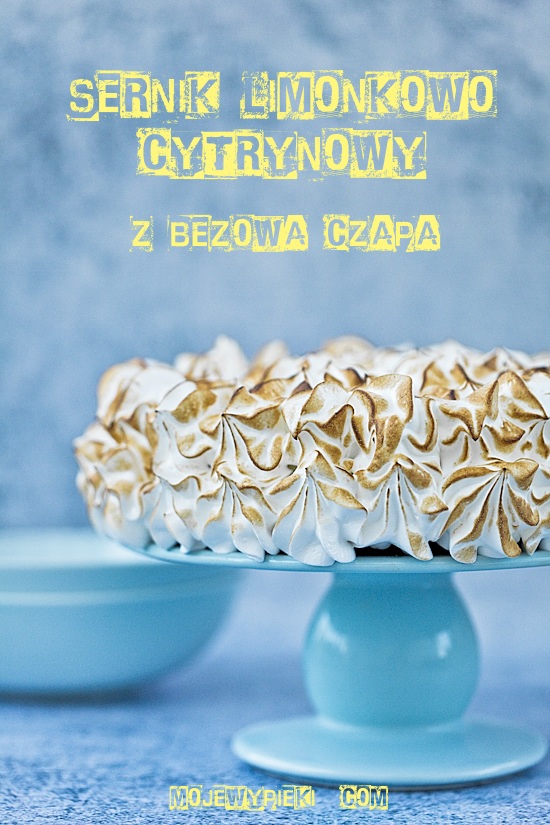 Sernik limonkowo - cytrynowy z bezową czapą