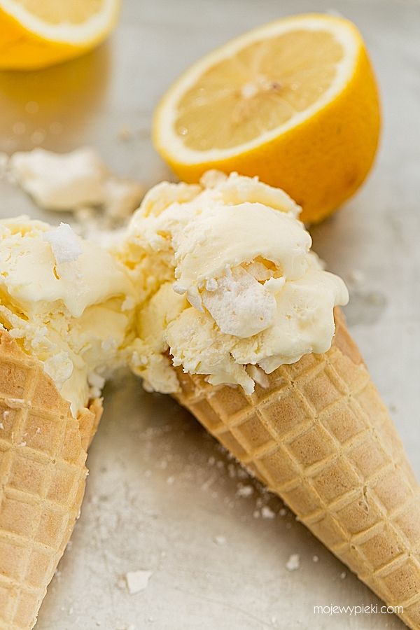 Lody lemon meringue