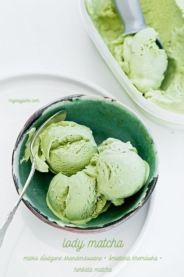 Lody z zieloną herbatą matcha