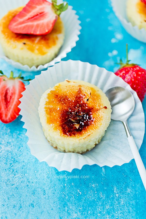 Mini serniczki creme brulee