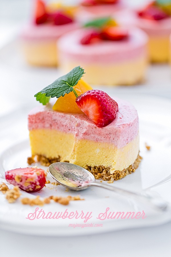 Strawberry Summer - letni deser z truskawek i mango