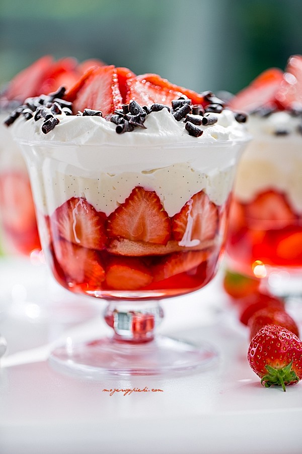 Truskawkowe trifle