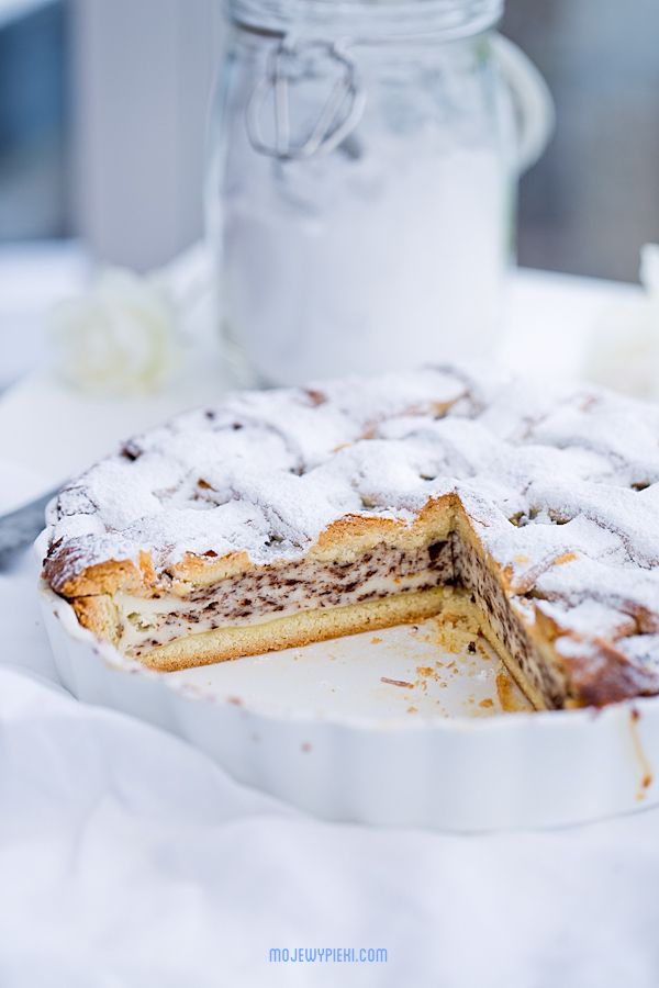 Włoska tarta z serkiem ricotta i czekoladą