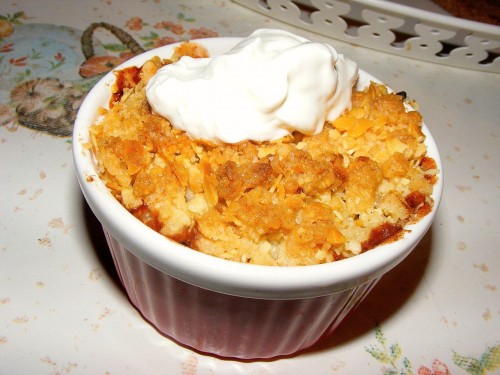 Apple Crumble z Migdałami