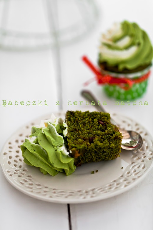 Babeczki z herbata matcha 