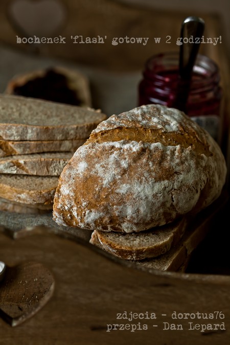 Flash loaf – szybki chleb pszenno – razowy