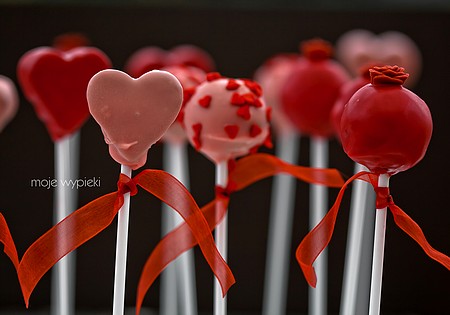 Walentynkowe cake pops