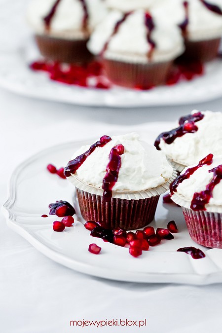 Pocałunek Drakuli (babeczki Red Velvet)