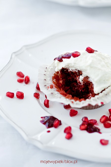 Pocałunek Drakuli (babeczki Red Velvet)