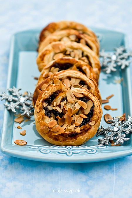 Mince pies w cieście francuskim