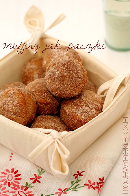 Muffiny jak pączki (doughnut muffins)