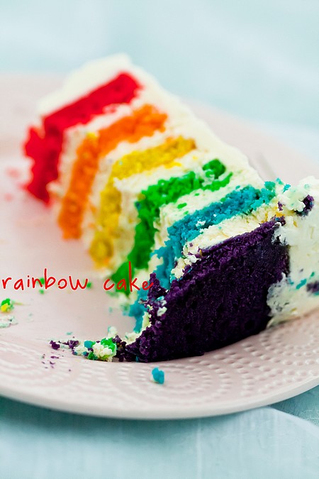 Tęczowy tort (rainbow cake)