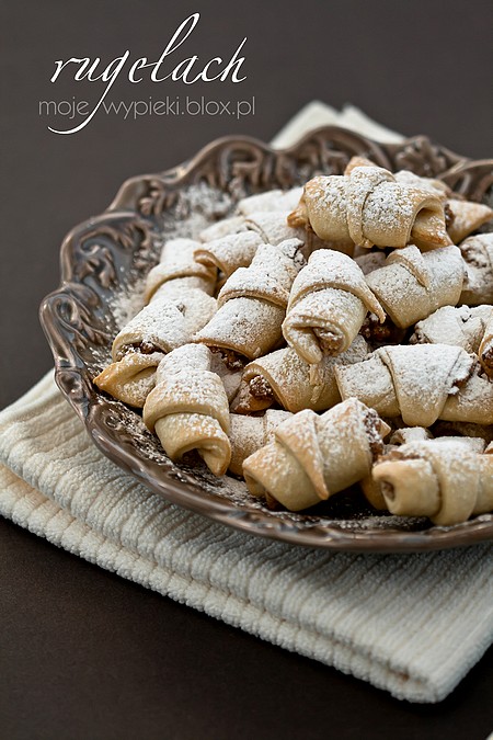 Mini - rugelach z nadzieniem pekanowo-cynamonowym