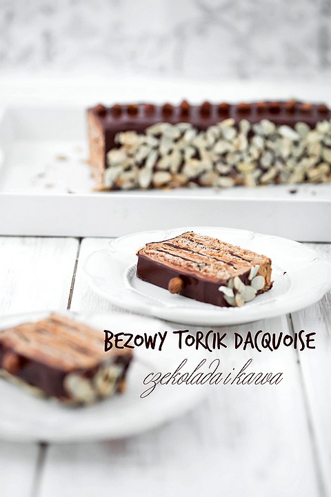 Torcik czekoladowo - kawowy dacquoise