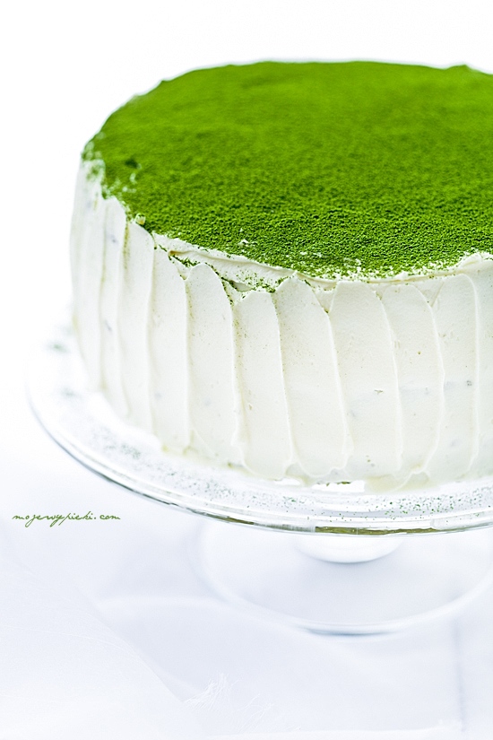 zielony tort matcha