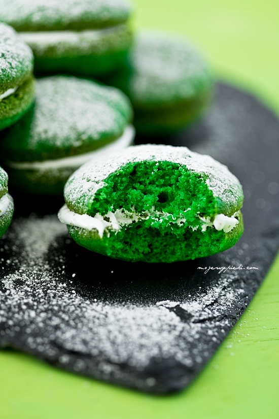 Zielone whoopie pies