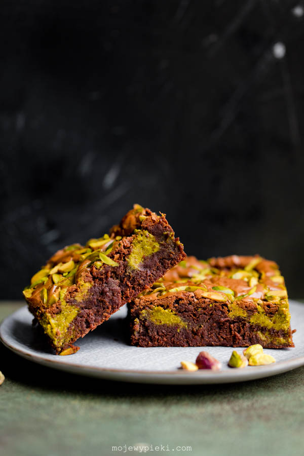 Pistacjowe brownie