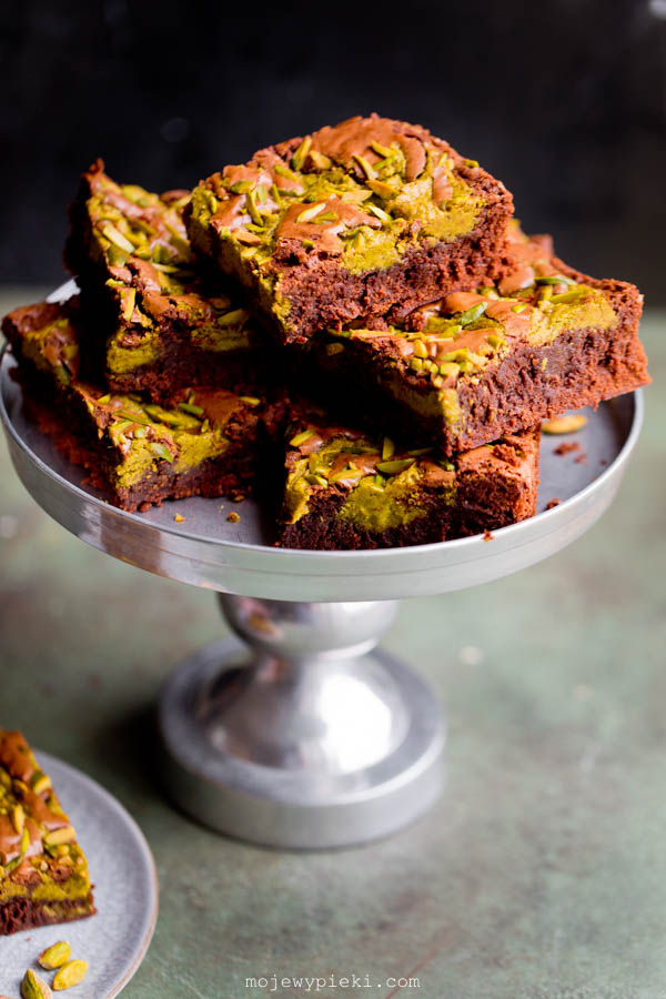 Pistacjowe brownie