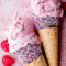 Lody malinowe