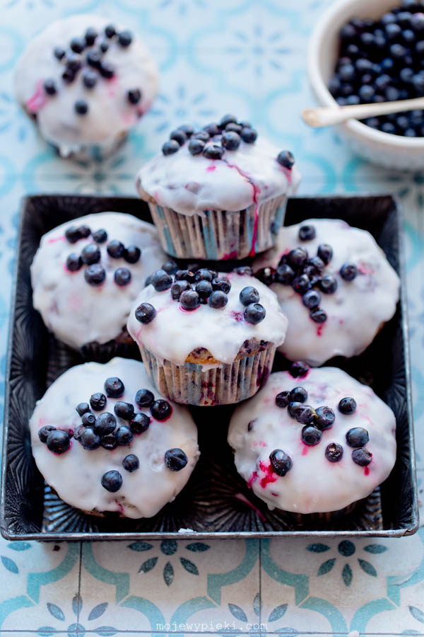 Muffiny z jagodami
