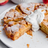 Ciasto z jabłkami i dżemem morelowym