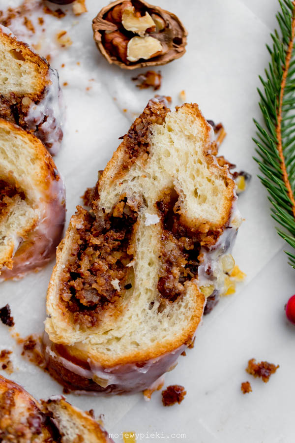 Strucla orzechowa w cieście półfrancuskim